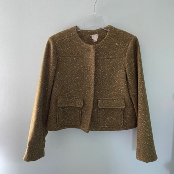 A New Day Cropped Metallic Tweed Blazer/Jacket Size 8 - Picture 2 of 11